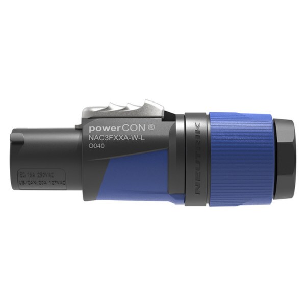 Main product image for Neutrik NAC3FXXA-W-L powerCON XX Series Cable End Power In Blue 10-16mm Large Chuck092-359